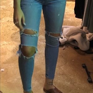 Ripped American eagle jeans